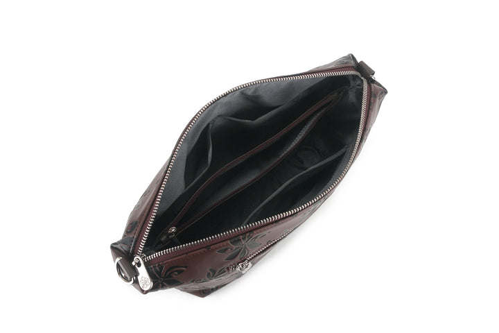 Reversible Tote Nancy Large Tiare Brown Embossed