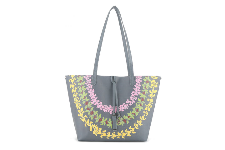 Reversible Tote Nancy Large Lei Grey