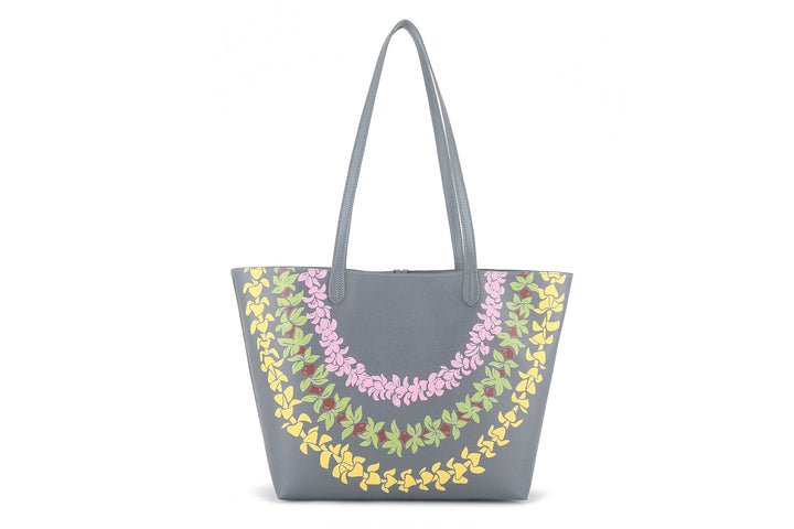 Reversible Tote Nancy Large Lei Grey