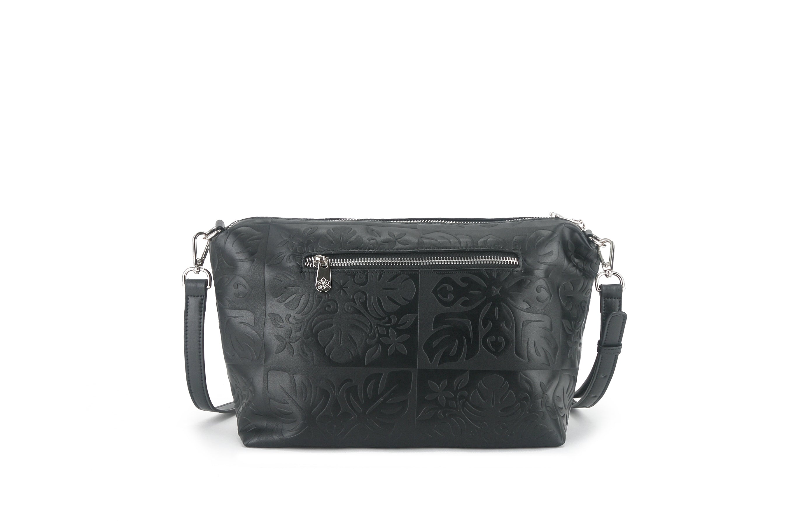 Reversible Tote Nancy Large Quilt Black Embossed – Happy Wahine