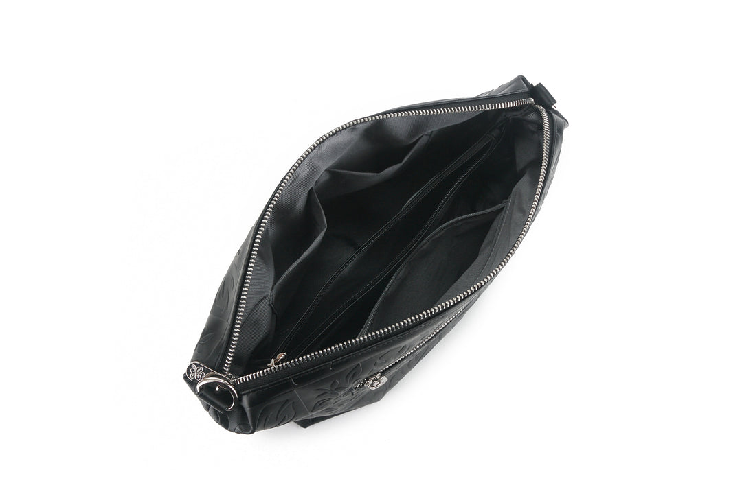 Reversible Tote Nancy Large Quilt Black Embossed