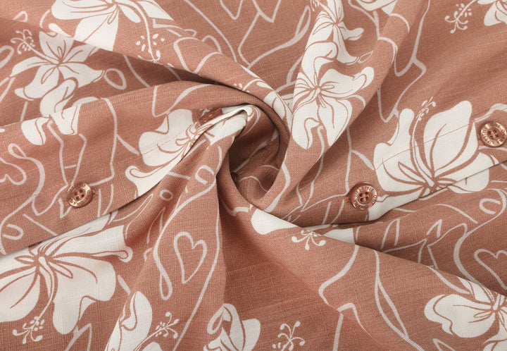 Medi Dress Kiana Hibiscus Mocha