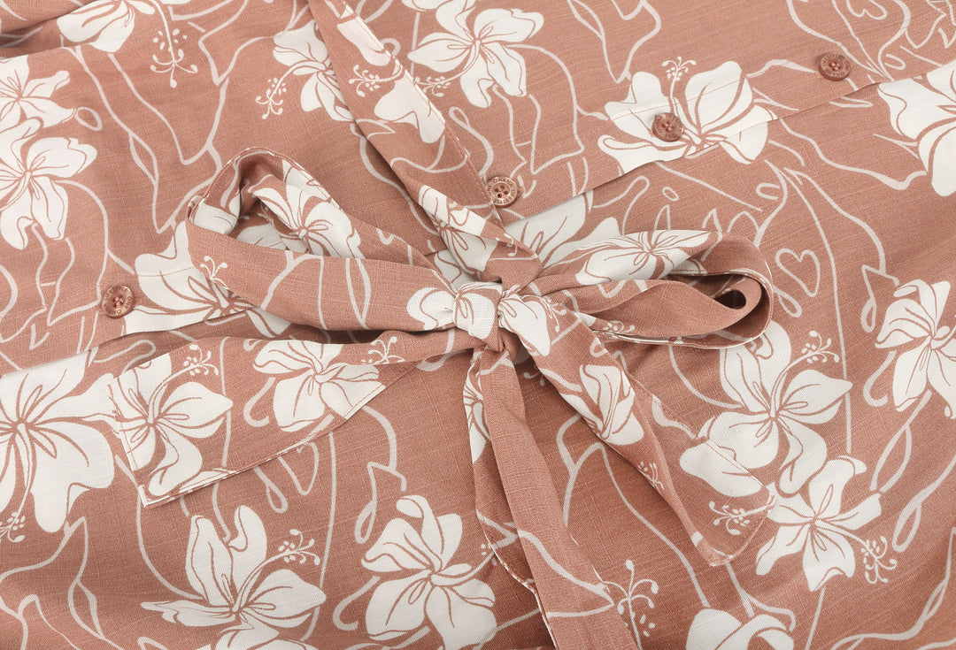 Medi Dress Kiana Hibiscus Mocha