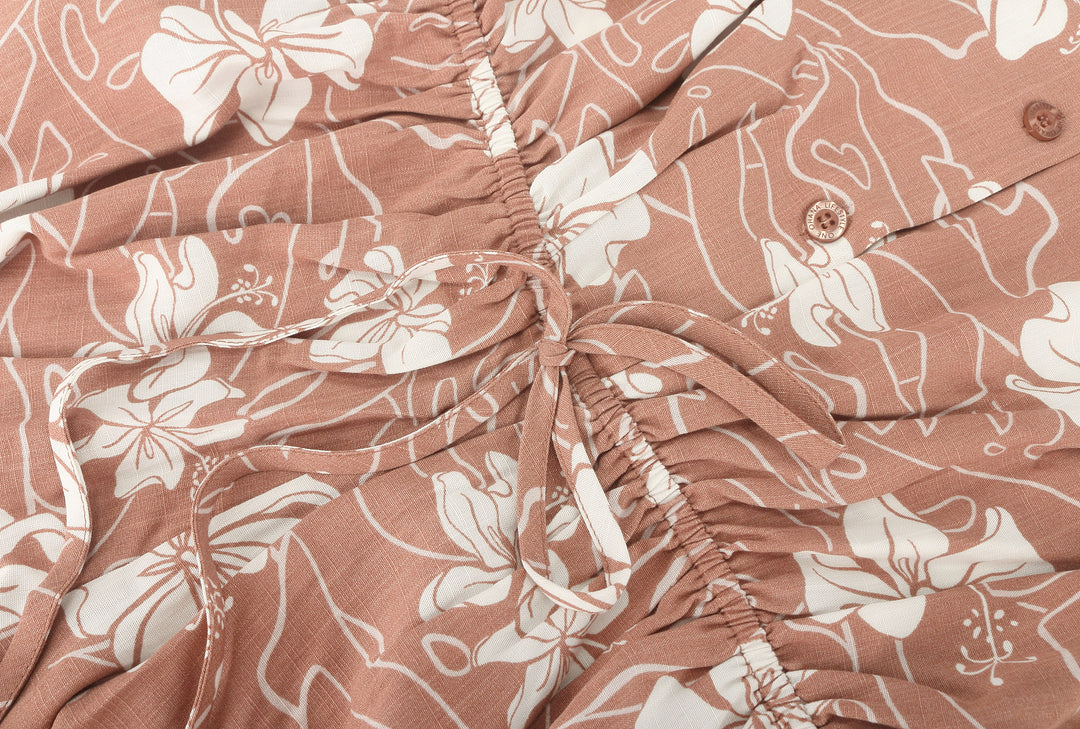 Romper Malia Hibiscus Mocha