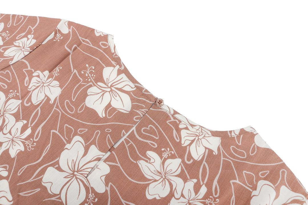 Top Luana Hibiscus Mocha