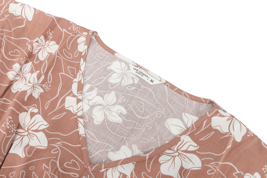 Flex Dress Anela Hibiscus Mocha