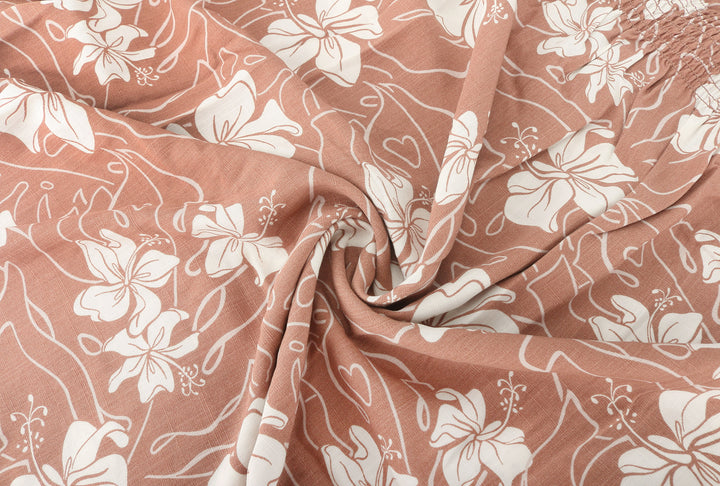 Flex Dress Anela Hibiscus Mocha