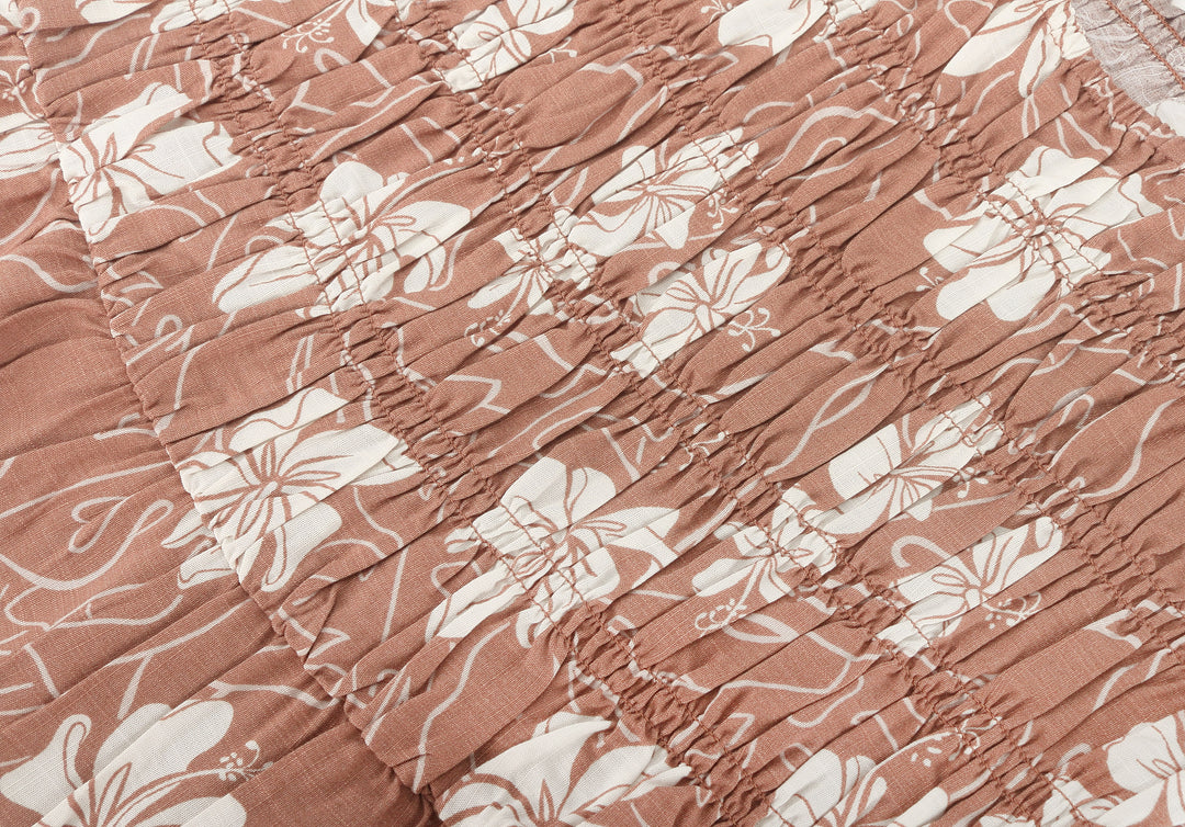 Maxi Dress Noelani Hibiscus Mocha