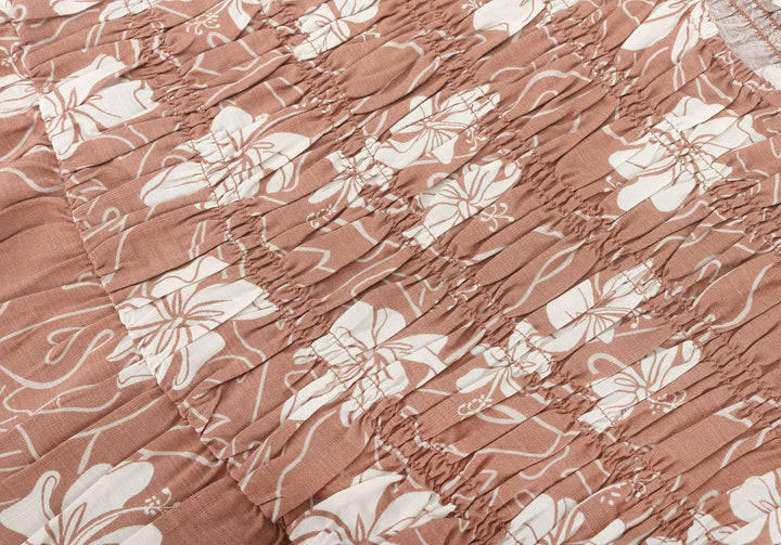 Maxi Dress Noelani Hibiscus Mocha