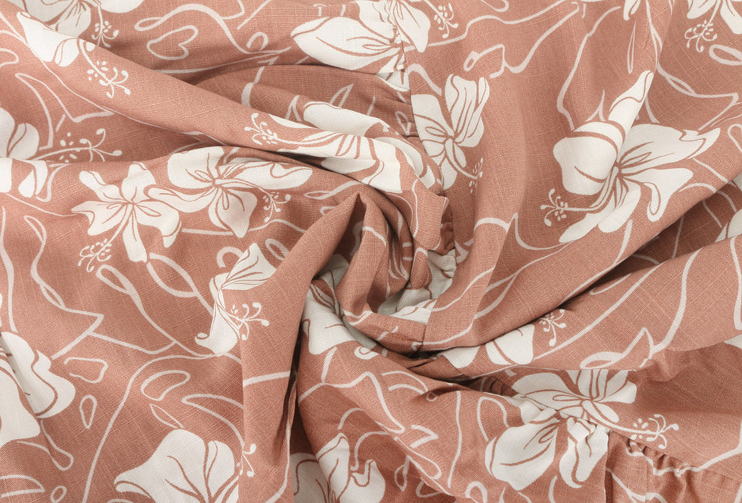 Sleevless Dress Kaipo Hibiscus Mocha