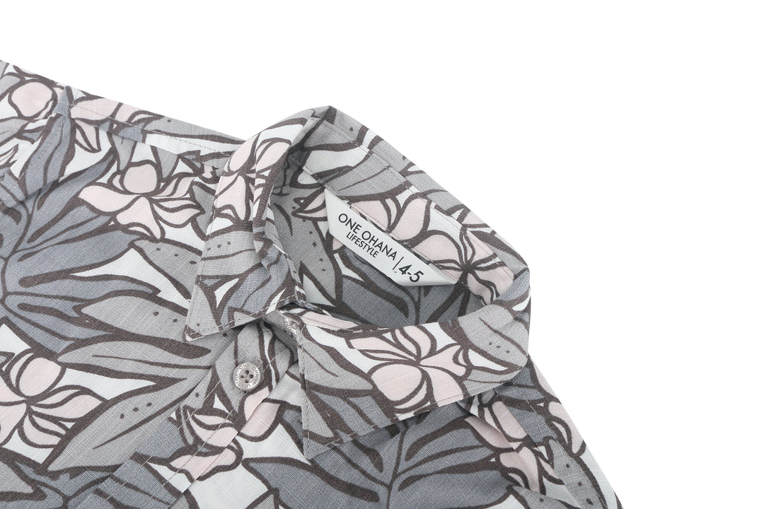 Boys Shirt Ikaika Lauae Grey