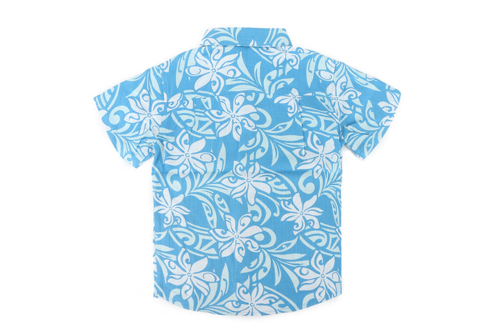Boys Shirt Ikaika Tiare Infinity Blue