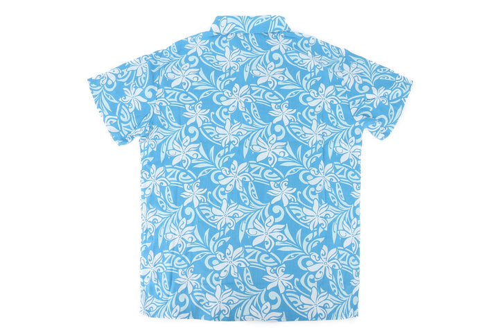 Mens Shirt Keahi Tiare Infinity Blue
