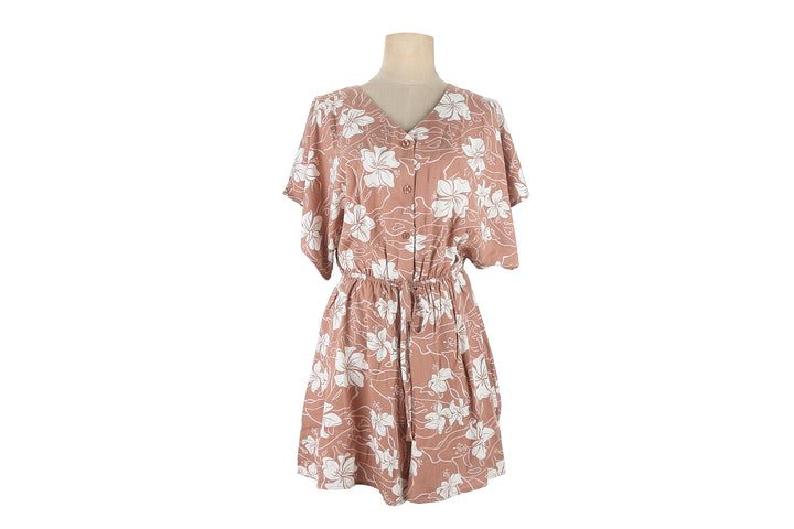Romper Malia Hibiscus Mocha