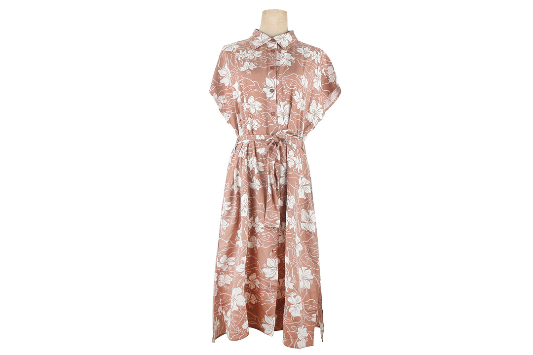 Medi Dress Kiana Hibiscus Mocha