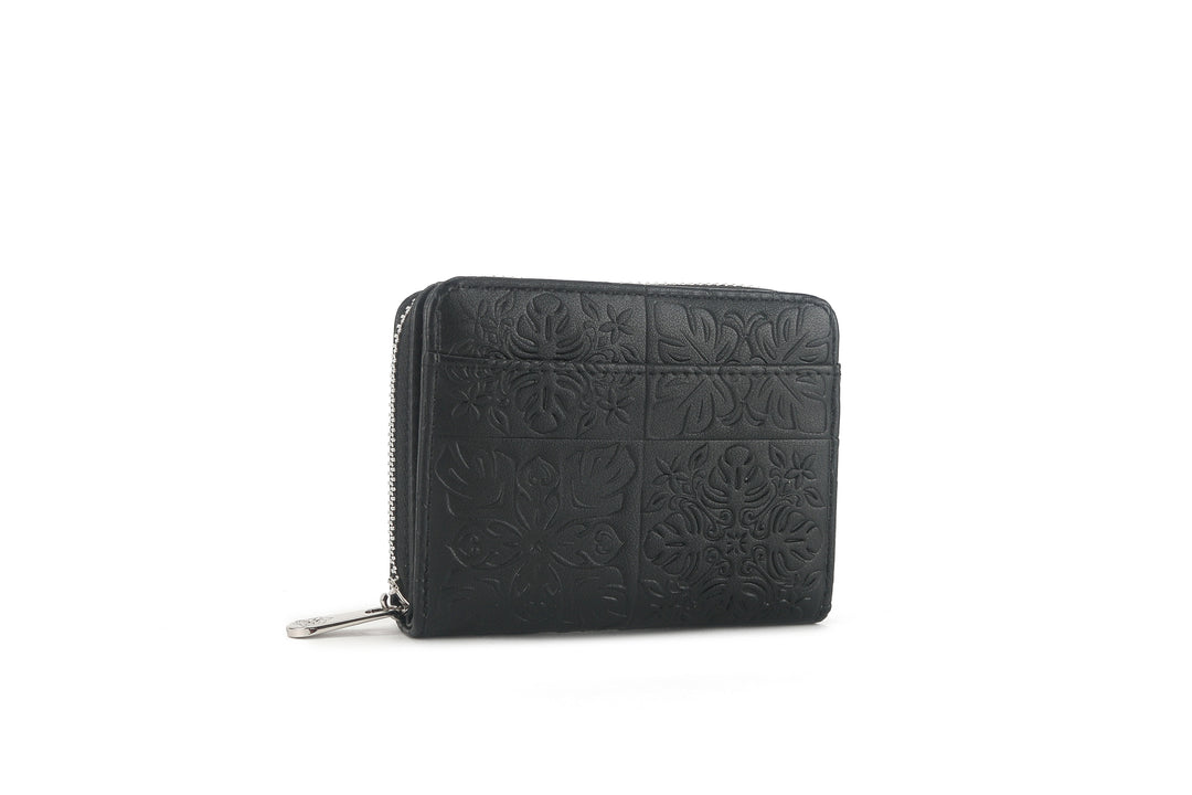 Wallet Meily Quilt Embossed Black