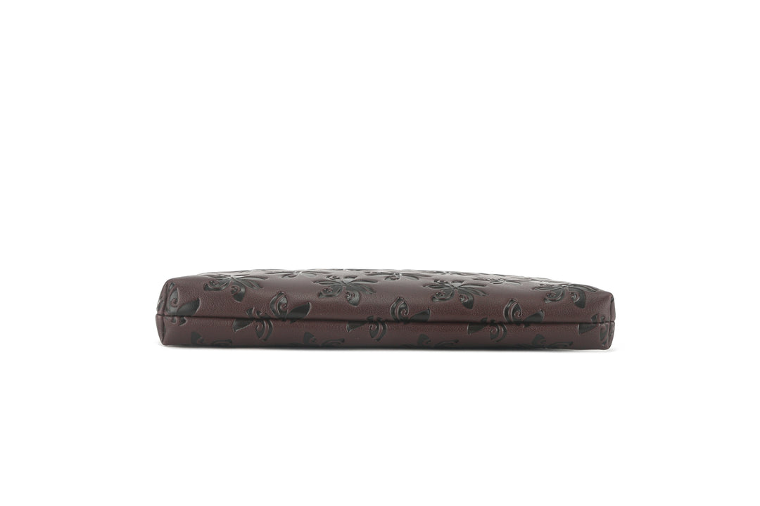 Wristlet Melody Tiare Embossed Brown