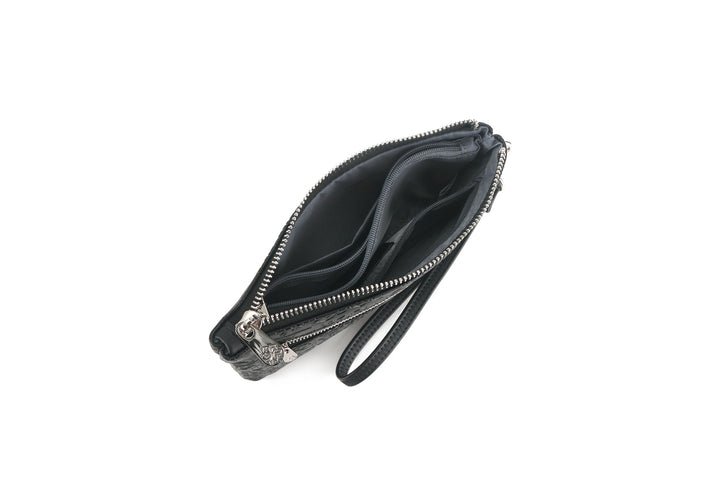 Wristlet Melody Quilt Embossed Black