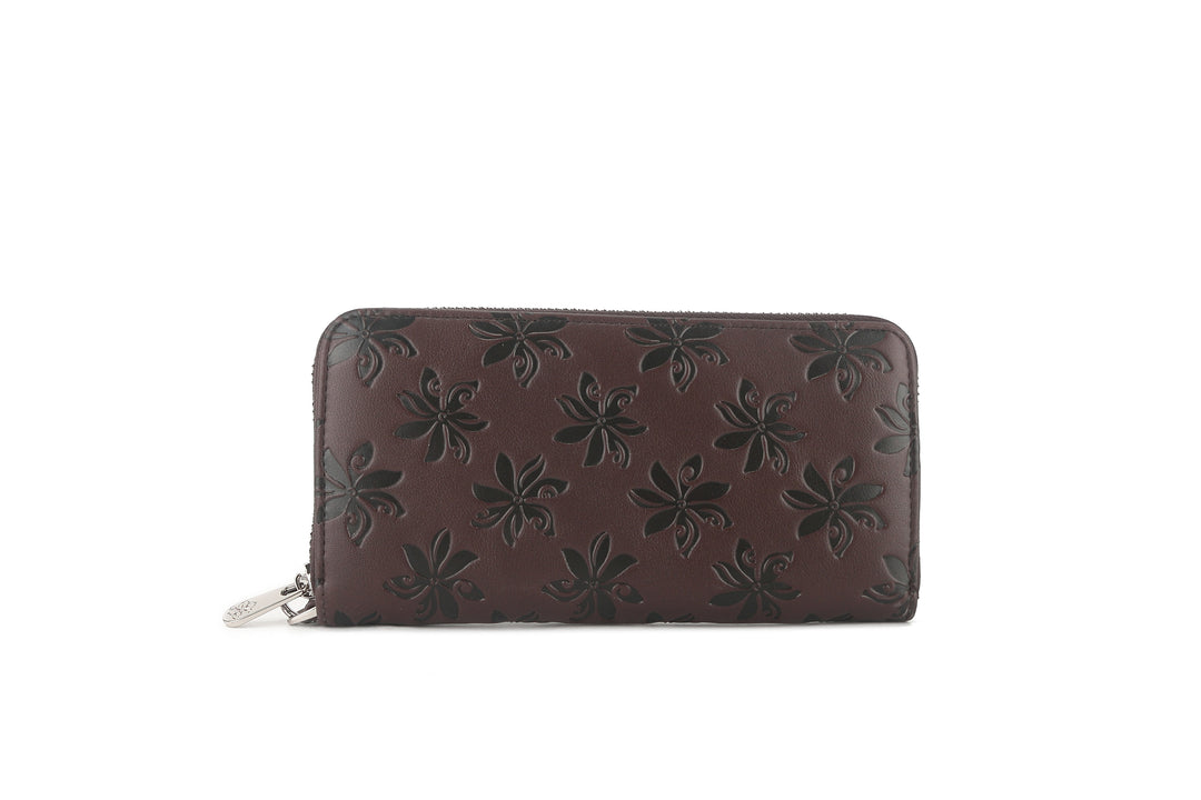 Wallet Kaylee Tiare Embossed Brown