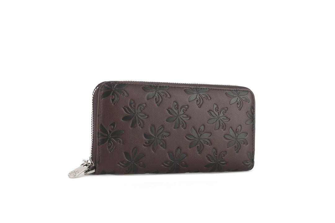 Wallet Kaylee Tiare Embossed Brown