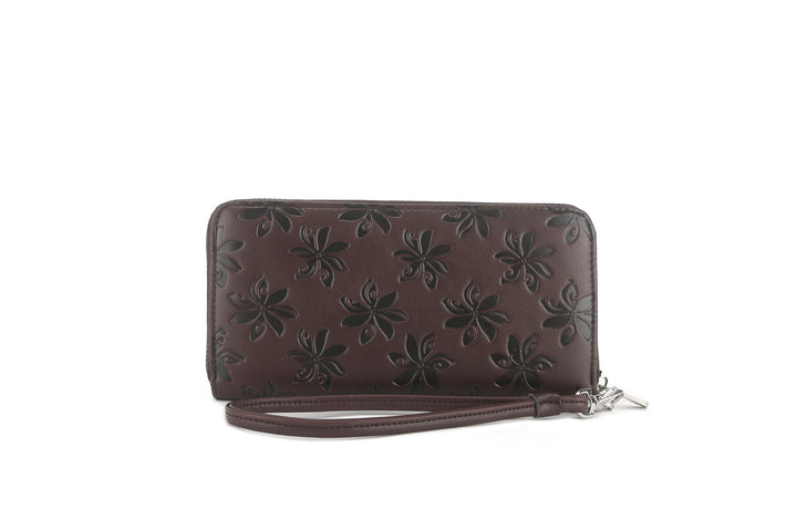 Wallet Kaylee Tiare Embossed Brown