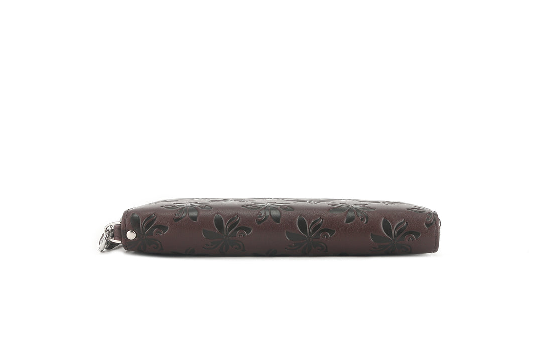 Wallet Kaylee Tiare Embossed Brown