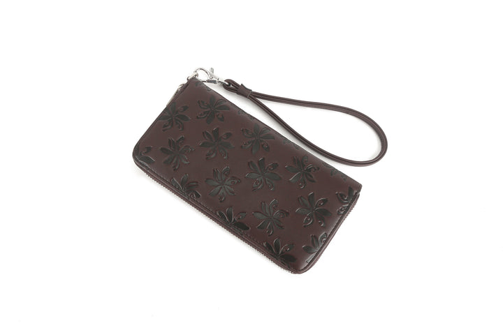 Wallet Kaylee Tiare Embossed Brown