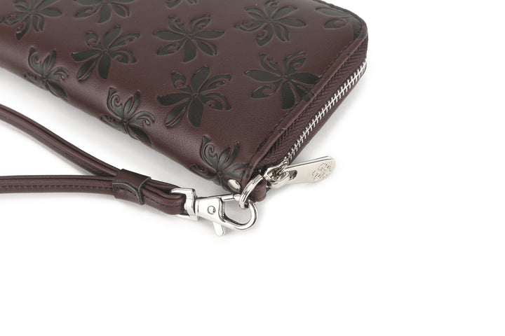 Wallet Kaylee Tiare Embossed Brown