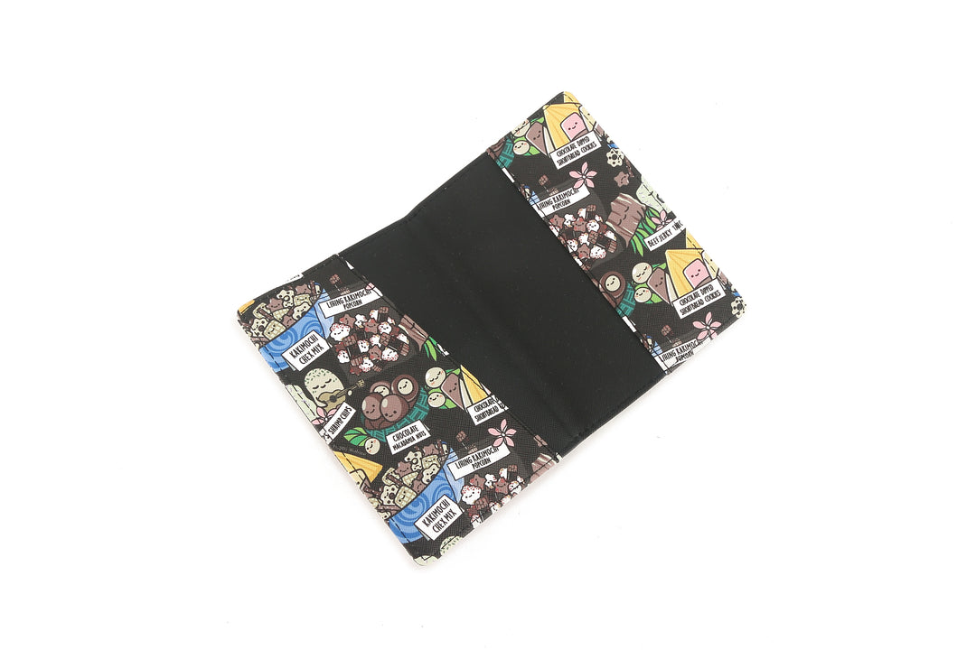 Passport Cover Local Snacks Black