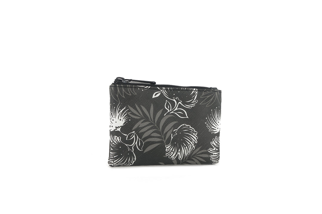 Pouch Zip Small Lehua Black