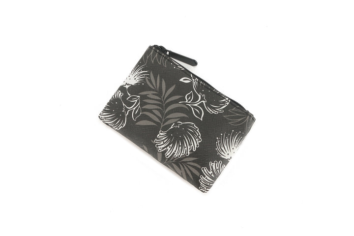 Pouch Zip Small Lehua Black