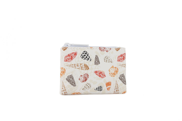 Pouch Zip Small Cone Shells White