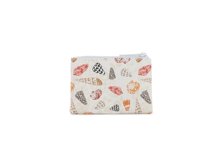 Pouch Zip Small Cone Shells White