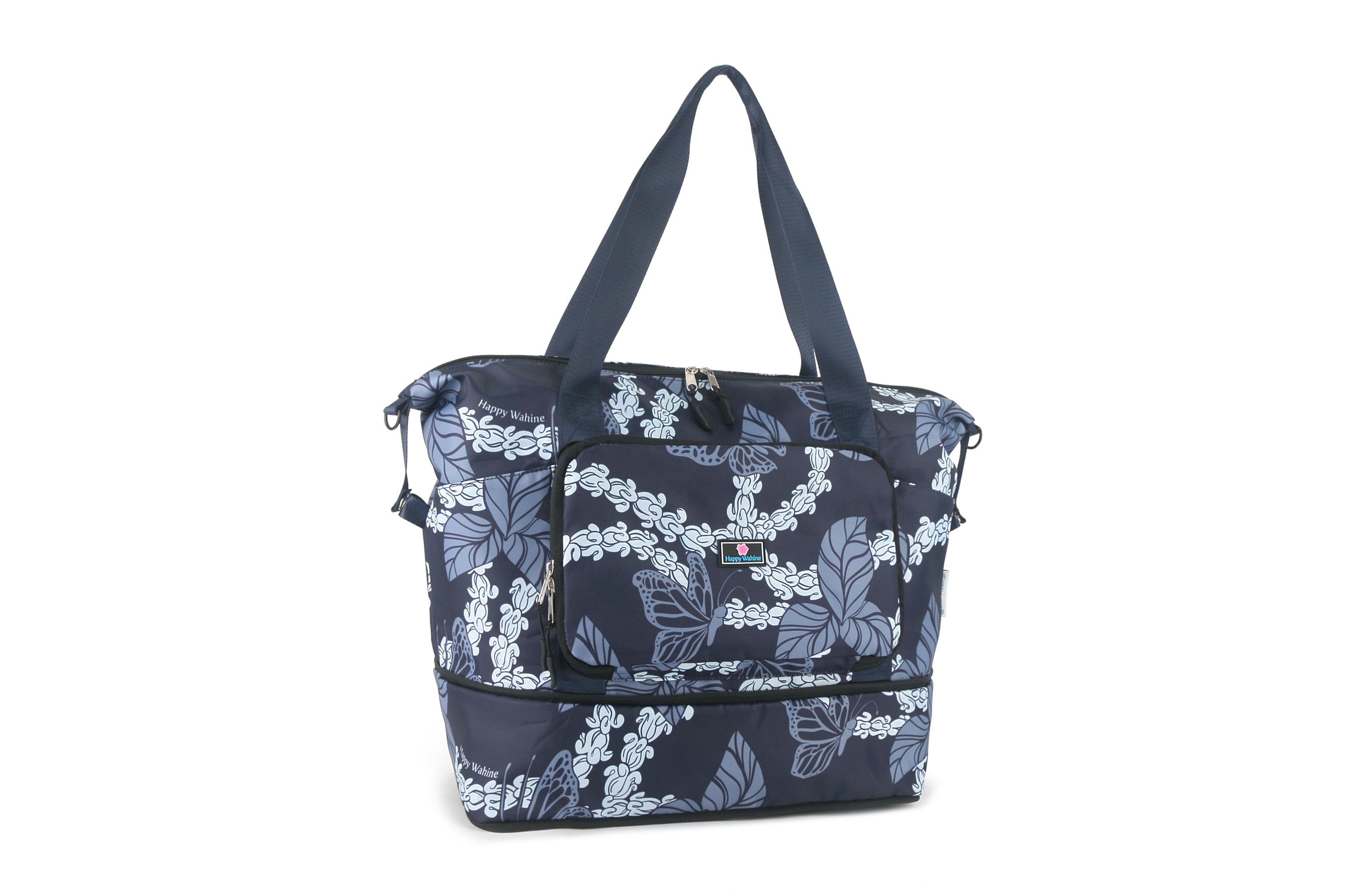 Foldable Duffle Sydney Crownflower Navy – Happy Wahine