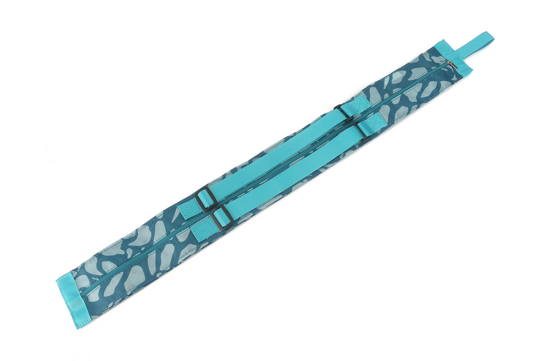 Foldable Bag Jazmine Hebrew Shells Teal