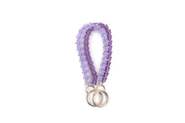 Lei Deco Charm 2 Strand Crownflower Purple Double