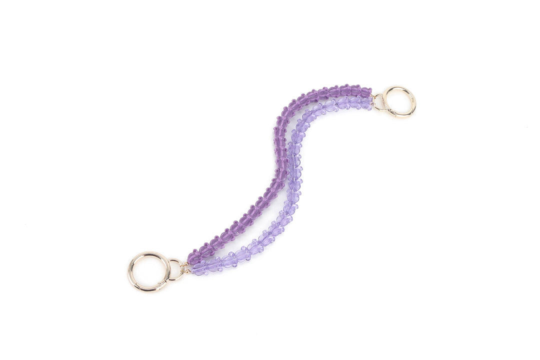Lei Deco Charm 2 Strand Crownflower Purple Double
