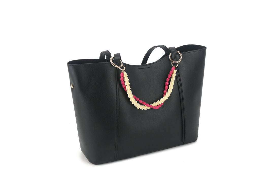 Lei Deco Charm 2 Strand Pikake Pink Crownflower White