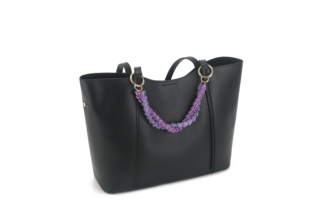 Lei Deco Charm 2 Strand Crownflower Purple Double