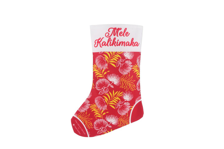 Christmas Stocking Lehua Red