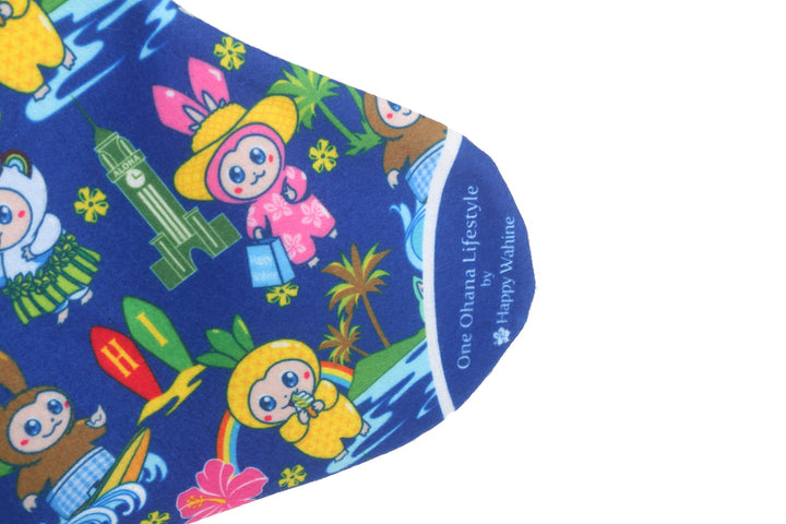 Christmas Stocking Aloha Monsters Navy