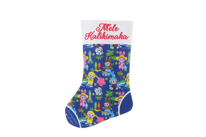 Christmas Stocking Aloha Monsters Navy