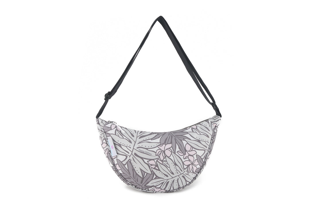 Crossbody Moon Bag Lauae Grey