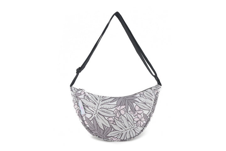 Crossbody Moon Bag Lauae Grey