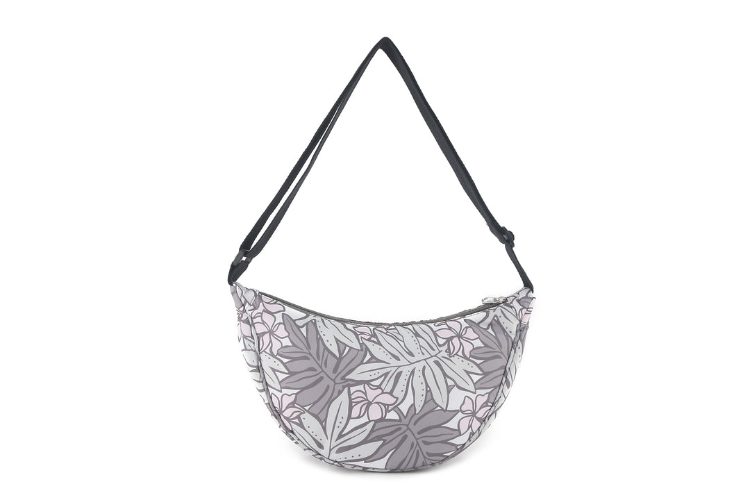 Crossbody Moon Bag Lauae Grey