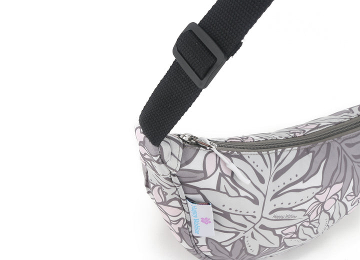 Crossbody Moon Bag Lauae Grey