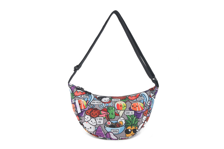Crossbody Moon Bag Craving Hawaii Grey