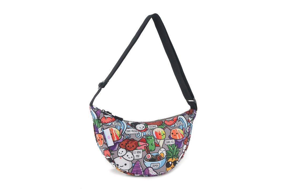 Crossbody Moon Bag Craving Hawaii Grey