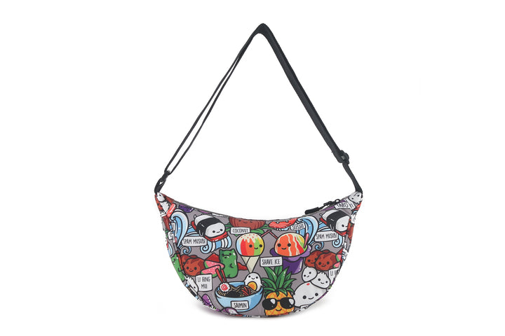 Crossbody Moon Bag Craving Hawaii Grey