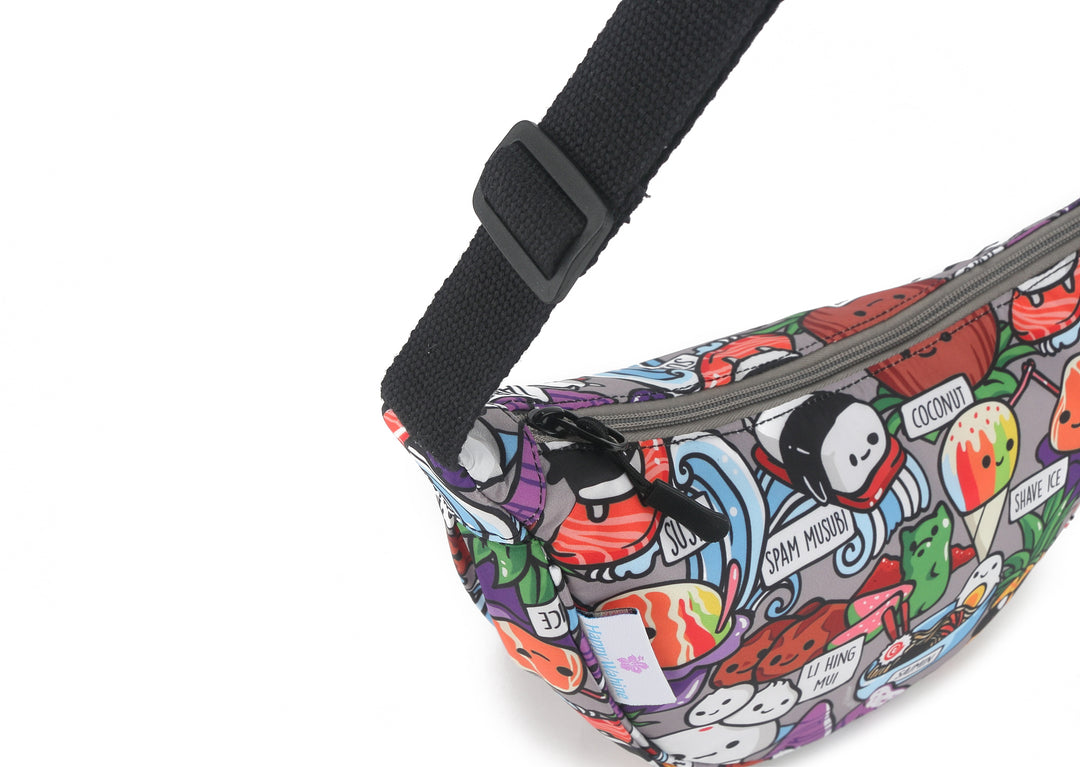 Crossbody Moon Bag Craving Hawaii Grey